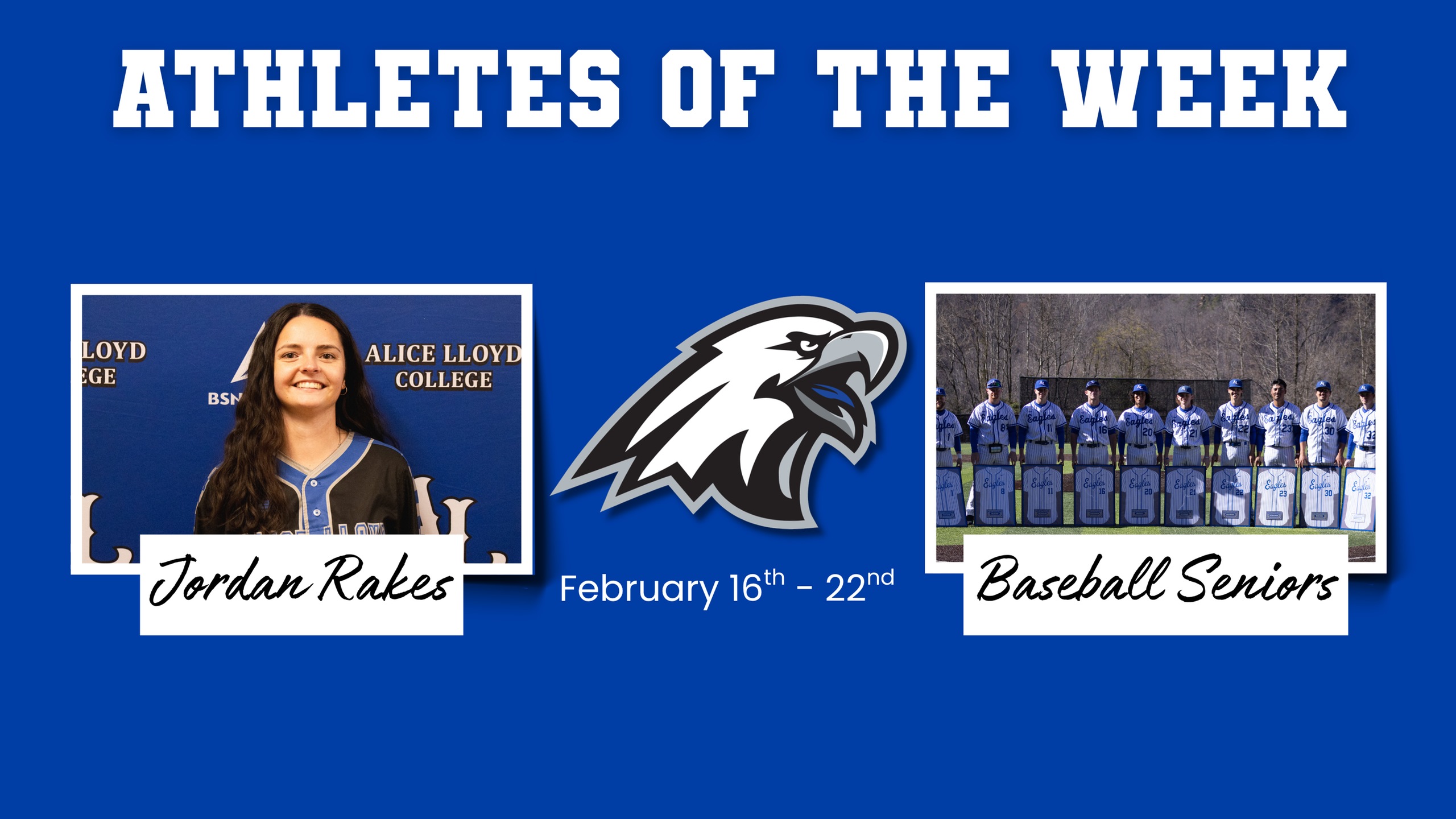 Student-Athletes of the Week: March 23rd-29th, 2026 (Jordan Rakes and Baseball Seniors)